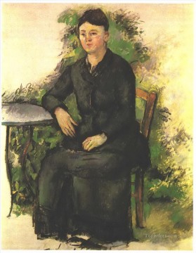  MADAME Obras - Madame Cezanne en el jardín Paul Cezanne